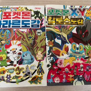 포켓몬가라르도감. 포켓몬XY칼로스도감. 포켓몬전국도감. 색칠북 이미지