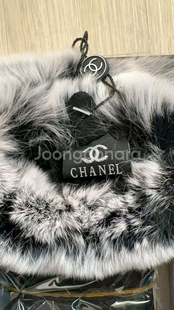 샤넬 양가죽 토끼털 장갑--0
