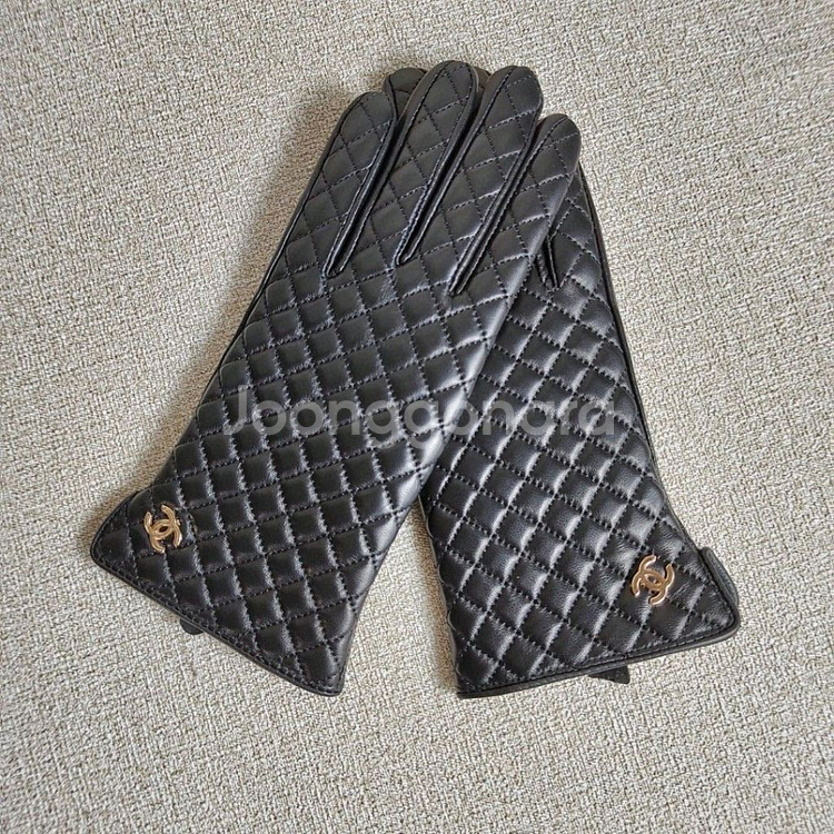 샤넬 양가죽 토끼털 장갑--4