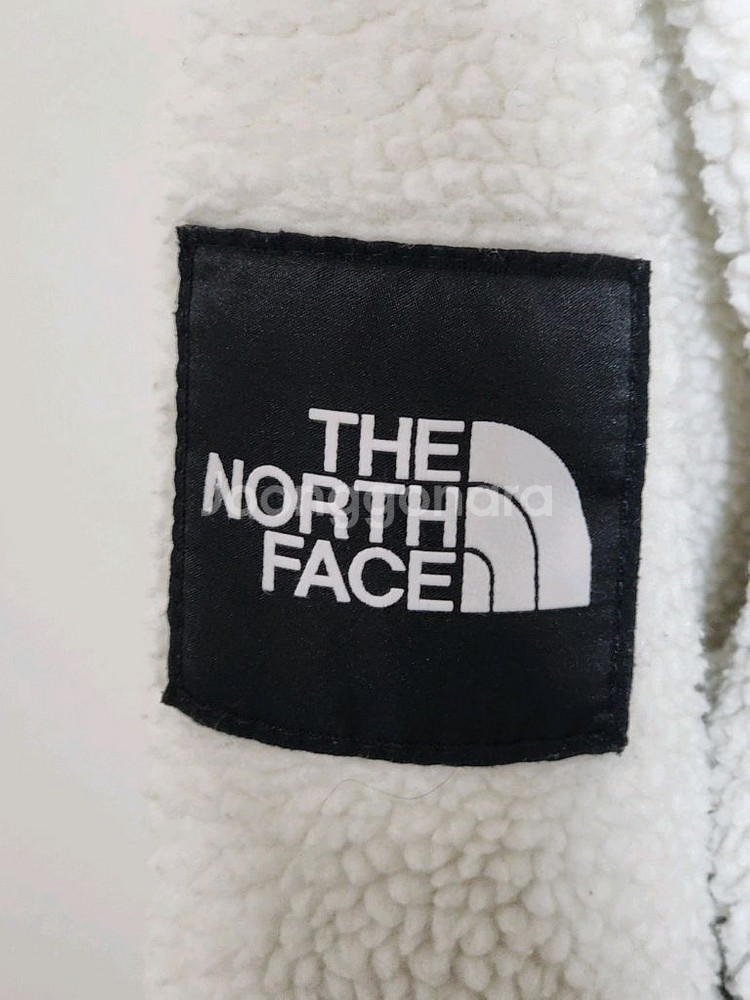 노스페이스 플리스 점퍼 화이트 뽀글이 빅사이즈 후리스 자켓--5