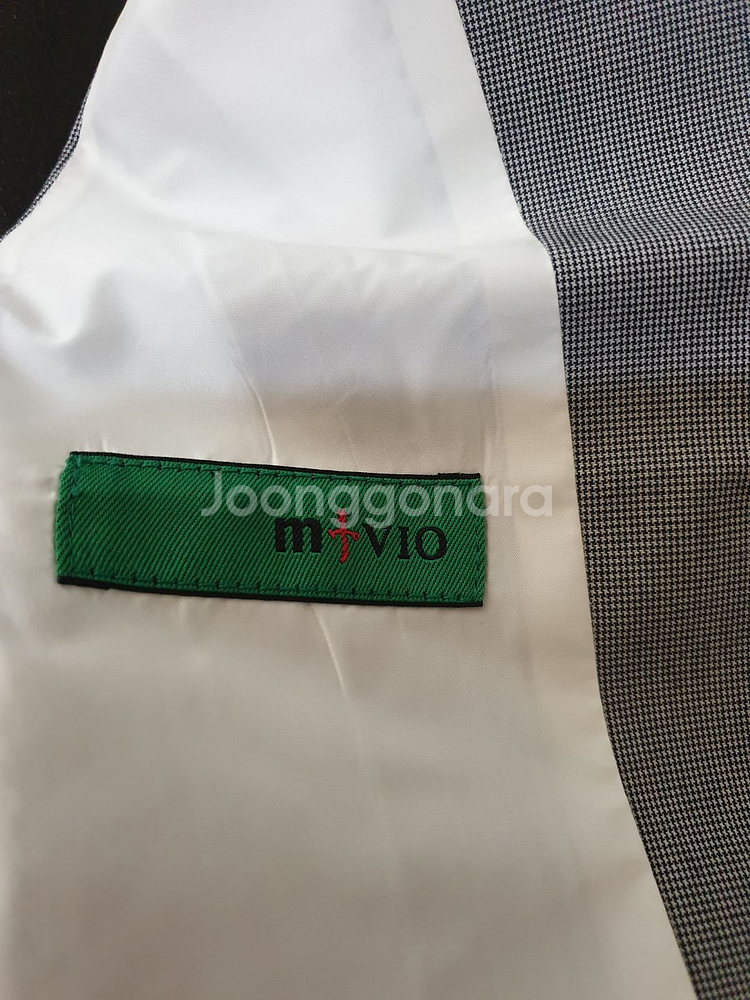 제일모직 엠비오(MVIO) 정장조끼 베스트(Vest) 하운드투스체크패턴 M사이즈(갤럭시 헤지스 지이크 지오지아)--9