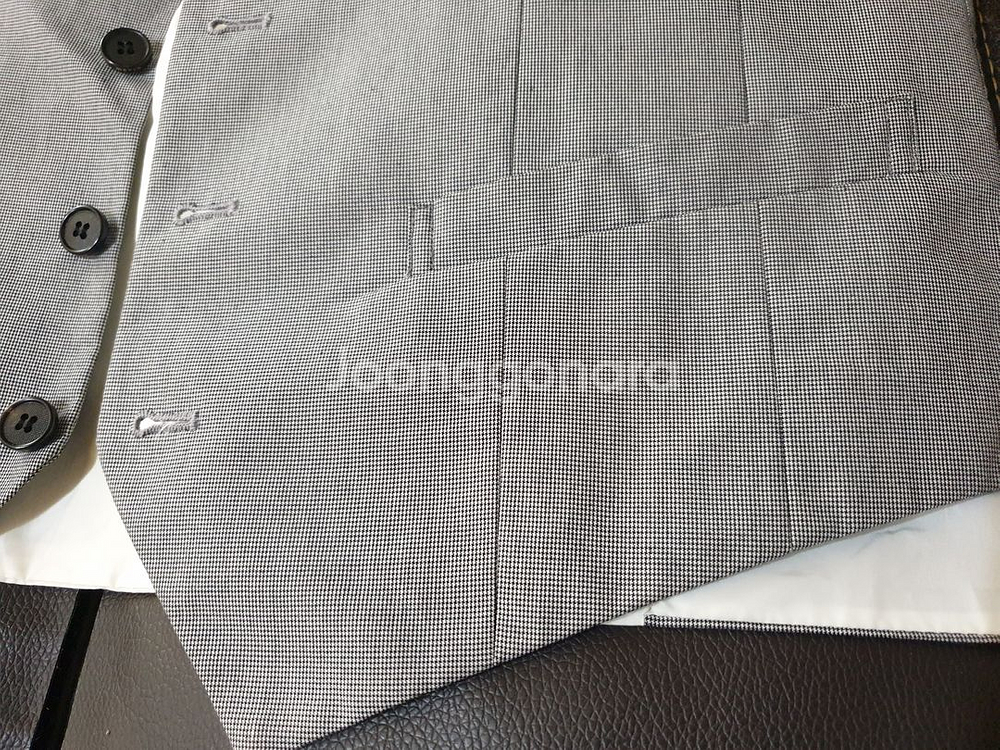 제일모직 엠비오(MVIO) 정장조끼 베스트(Vest) 하운드투스체크패턴 M사이즈(갤럭시 헤지스 지이크 지오지아)--7