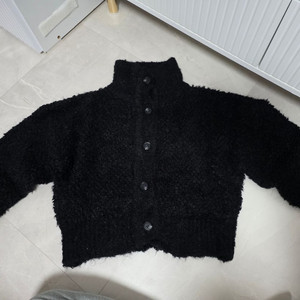 아토 뽀글이 가디건 니트