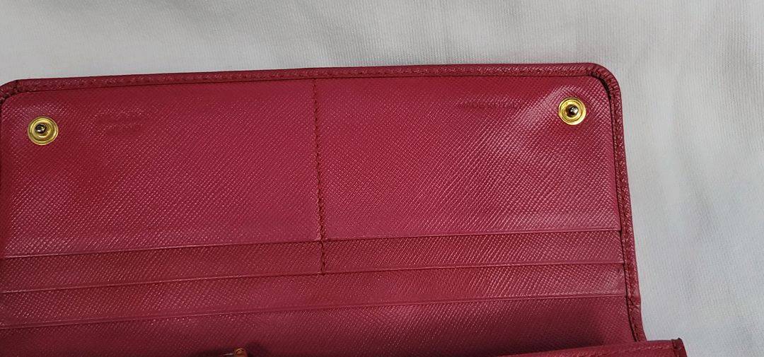 프라다 사피아노 장지갑 핑크--3