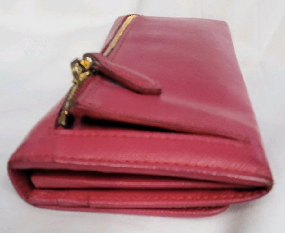 프라다 사피아노 장지갑 핑크--6