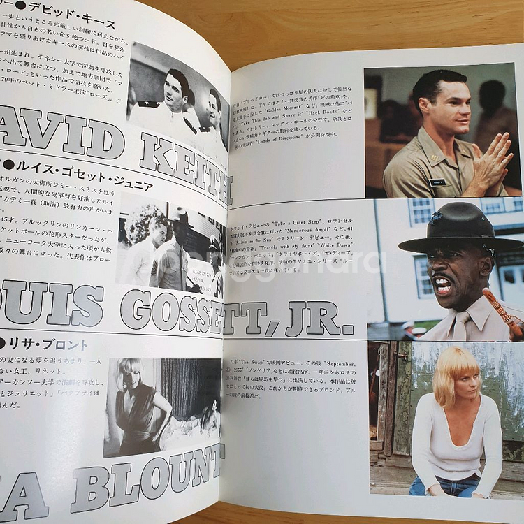 영화 사관과 신사 일본영화팜플렛 리처드기어 데브라윙거 고전영화 테일러핵포드 빈티지잡지 빈티지소품 쇼와레트로--8