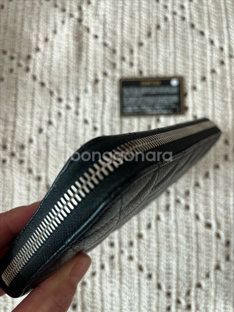 샤넬 캐비어 지퍼 장지갑--4