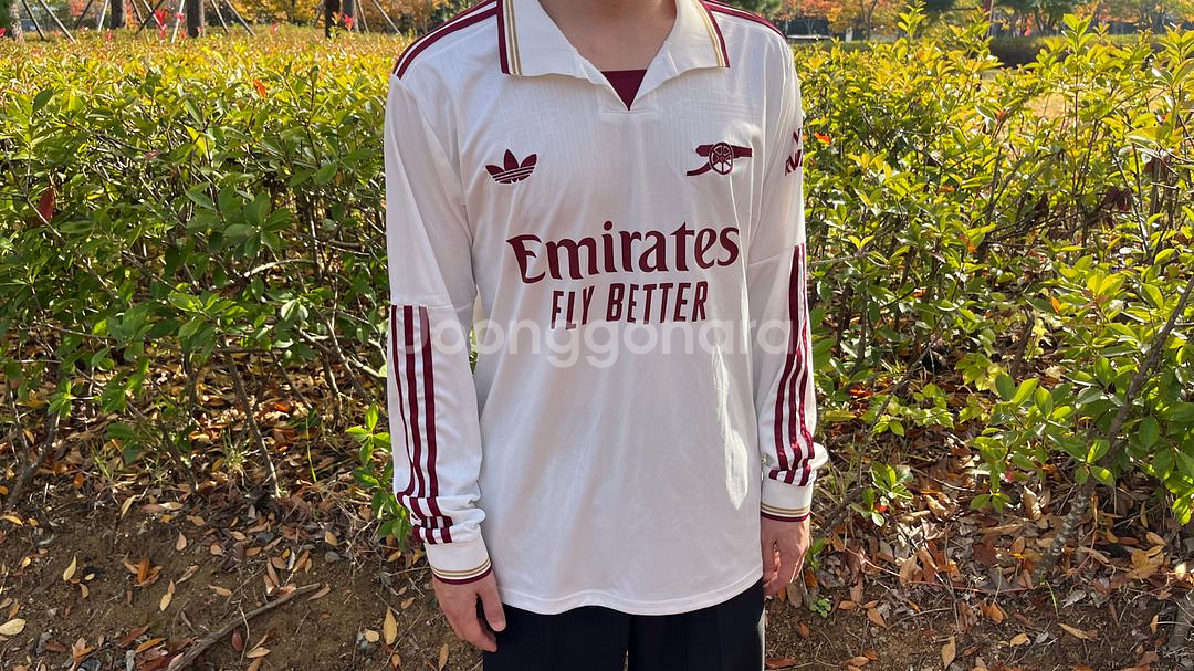 아스날 24/25 어웨이 유니폼 레플리카 새상품 아디다스 롱슬리브--0
