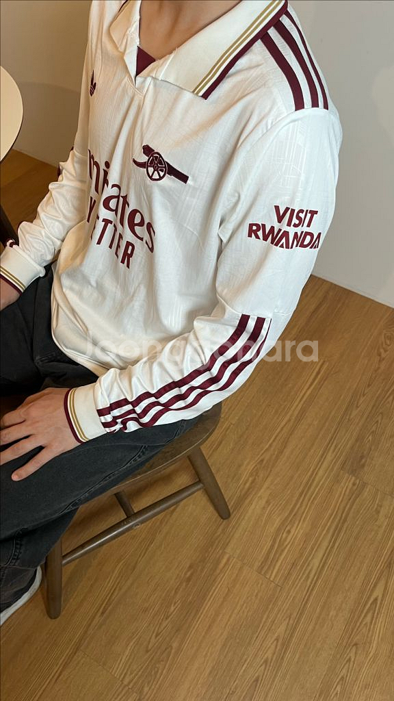 아스날 24/25 어웨이 유니폼 레플리카 새상품 아디다스 롱슬리브--2