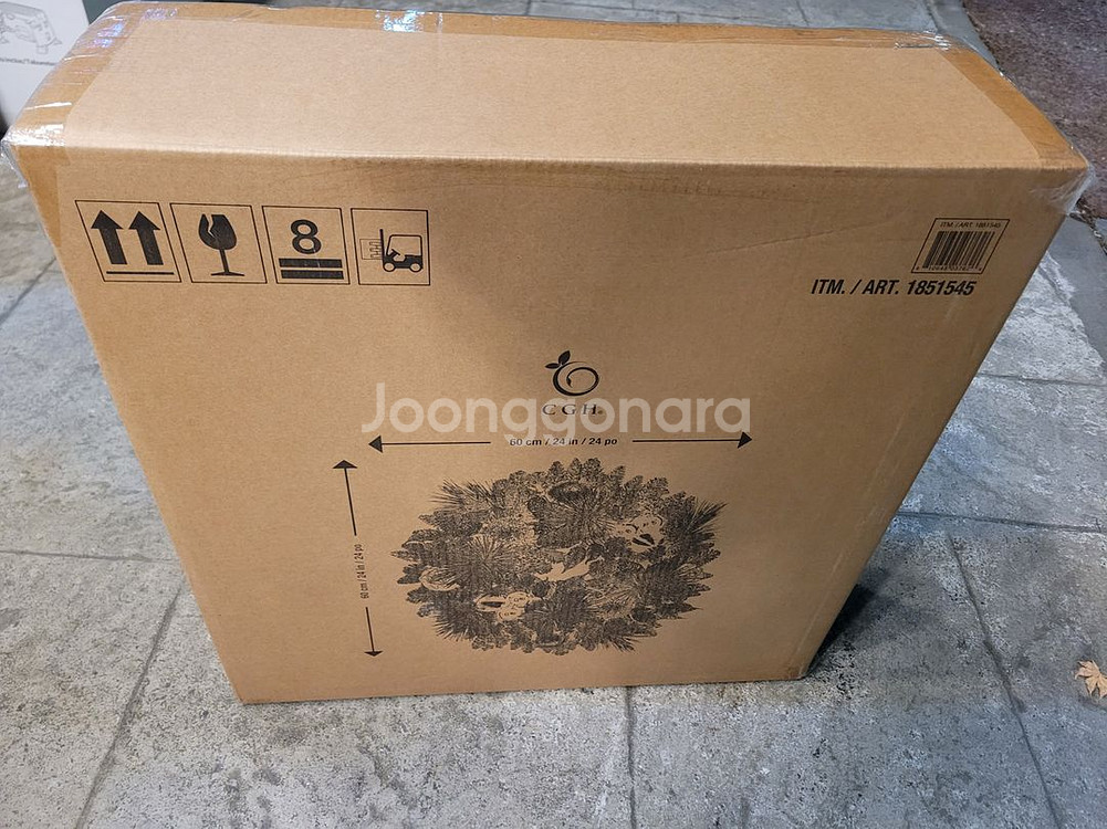 LED 크리스마스 장식용 리스 60cm--2