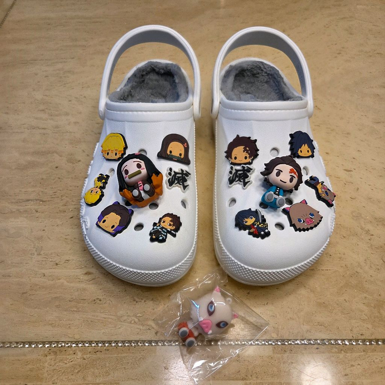 크록스 귀멸의 칼날 캐릭터 지비츠 14 세트--0