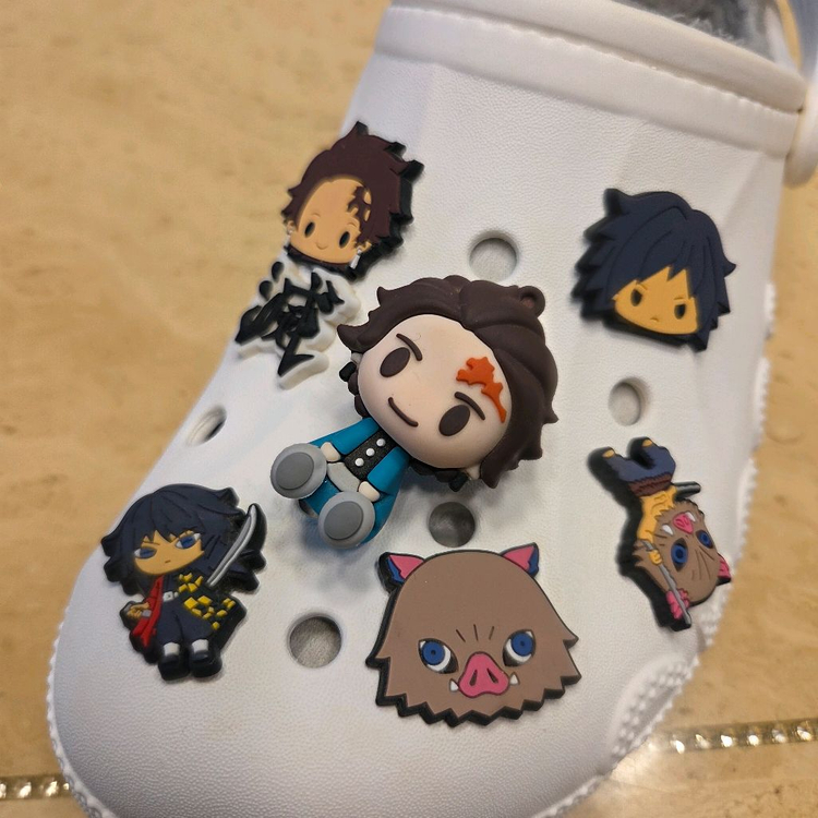 크록스 귀멸의 칼날 캐릭터 지비츠 14 세트--5