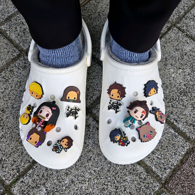 크록스 귀멸의 칼날 캐릭터 지비츠 14 세트--7