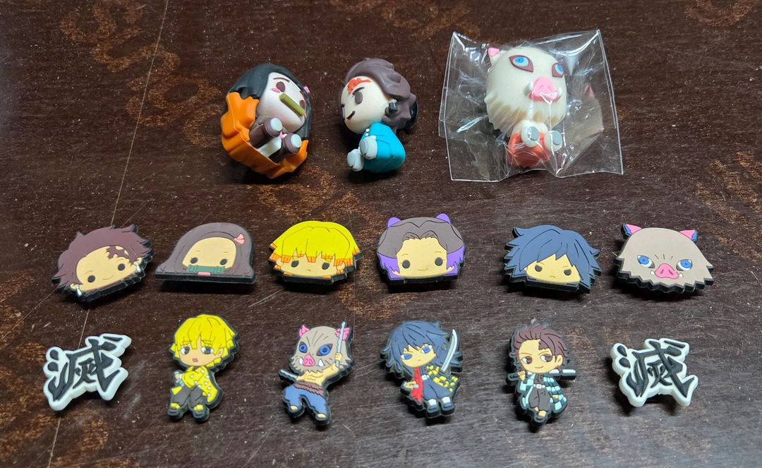 크록스 귀멸의 칼날 캐릭터 지비츠 14 세트--8