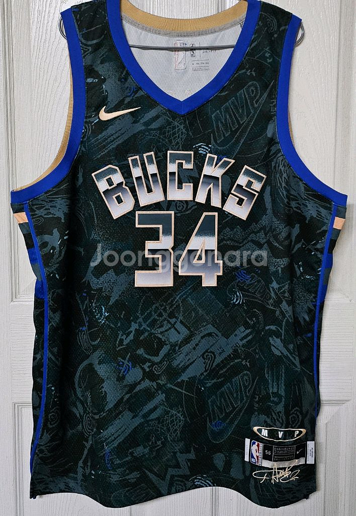 [해외2XL] NBA 밀워키벅스 셀렉트 시리즈 MVP 유니폼(아데토쿤보)--0