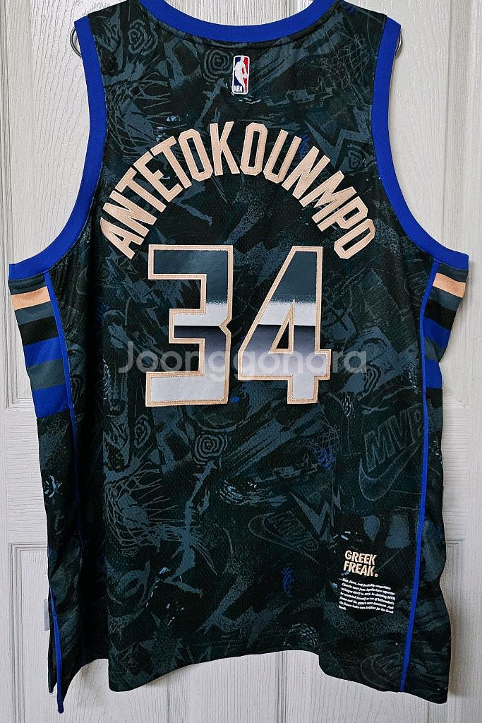 [해외2XL] NBA 밀워키벅스 셀렉트 시리즈 MVP 유니폼(아데토쿤보)--1