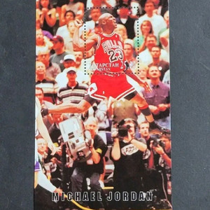2005년 미국NBA농구계의 황제 마이클조던기념 우표 MICHAEL JORDON 이미지