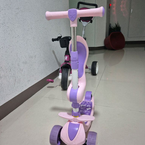 유아 자전거 핑크/퍼플 세트