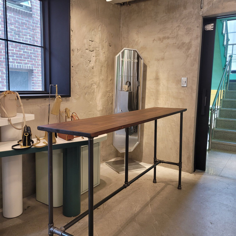 카페테이블 원목 빈티지 라왕 엔틱 미드센추리가구 처분 이미지