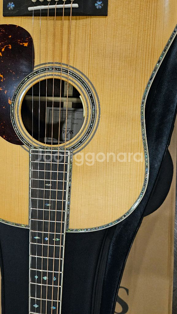 시그마 SDR 42s + 앤썸sl 픽업 장착된 기타--3