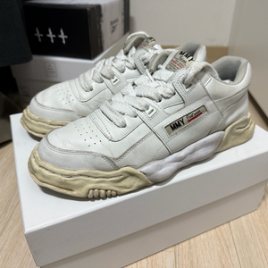 미하라야스히로 파커 레더 화이트 43사이즈