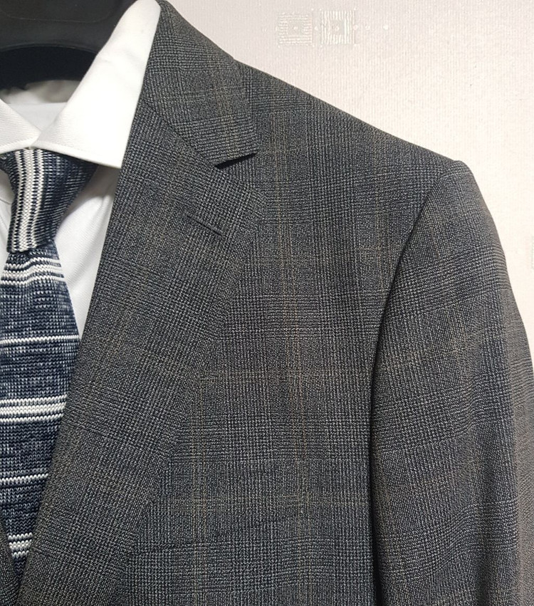 루나에비뉴7 휴고보스 블랙 라벨 글렌 플래드 수트 정장--1