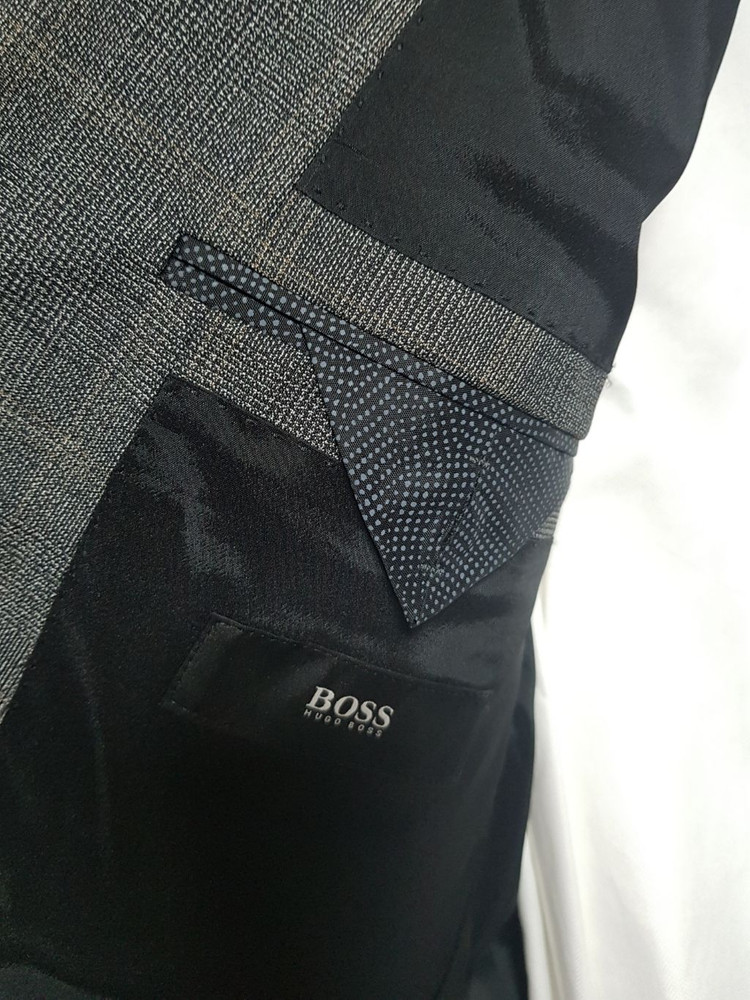 루나에비뉴7 휴고보스 블랙 라벨 글렌 플래드 수트 정장--2