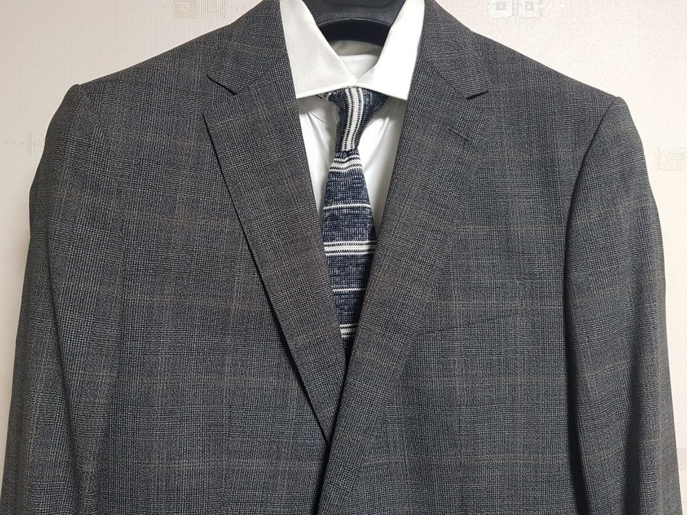 루나에비뉴7 휴고보스 블랙 라벨 글렌 플래드 수트 정장--3