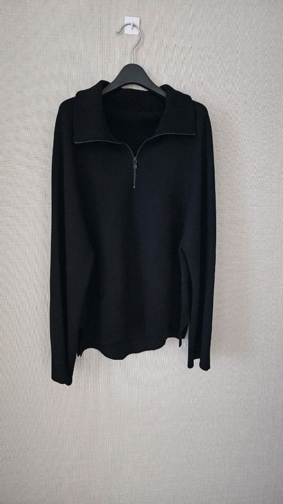 (정품) 시스템 하이넥 집업 니트--2