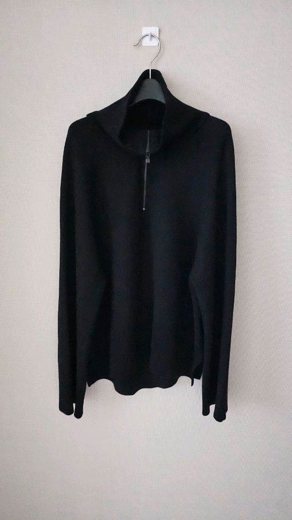 (정품) 시스템 하이넥 집업 니트--4