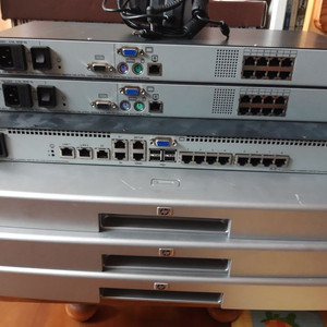 HP TFT7600 RKM 랙마운트 키보드 콘솔 모니터,S/W 3대 이미지