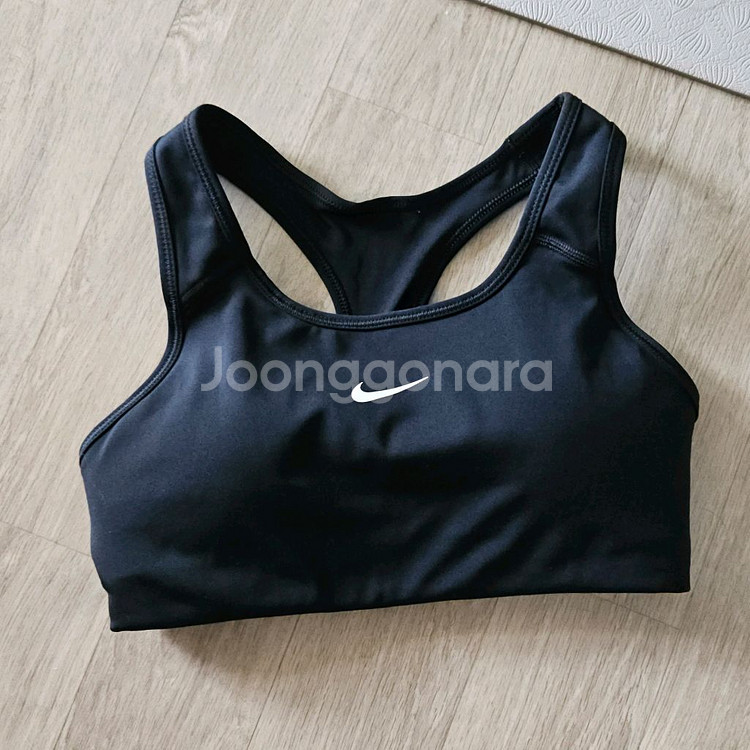 S 나이키 스포츠브라 브라탑 블랙--0