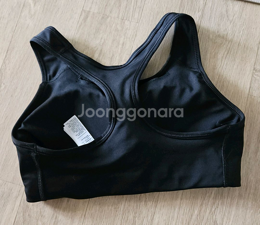 S 나이키 스포츠브라 브라탑 블랙--1