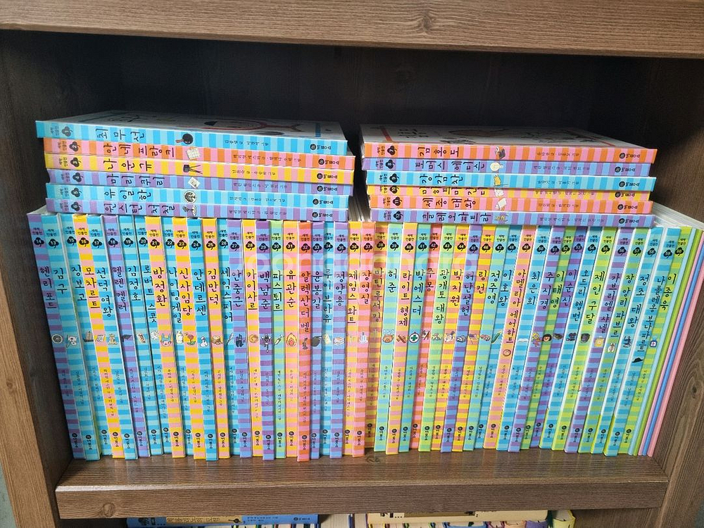 비룡소 새싹인물전 60권+독서길잡이5권--0