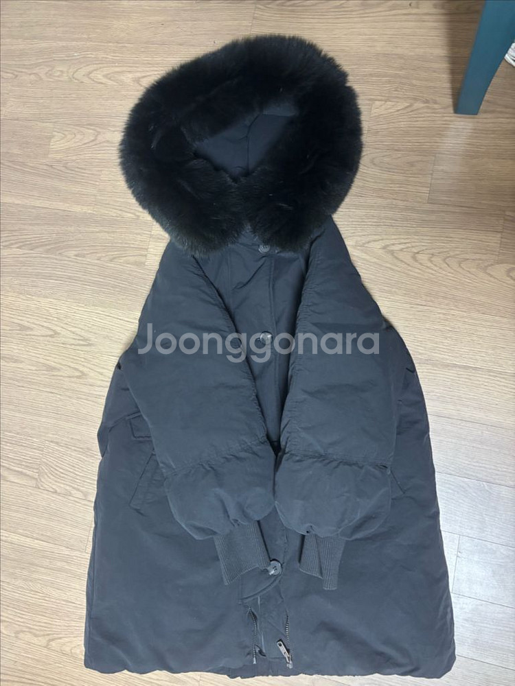 상태최상 지컷 빅사가퍼 야상 롱패딩 55(오버핏 66충분히)--0