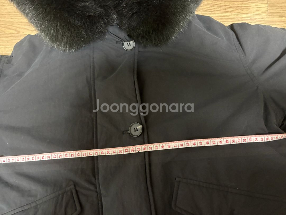 상태최상 지컷 빅사가퍼 야상 롱패딩 55(오버핏 66충분히)--6