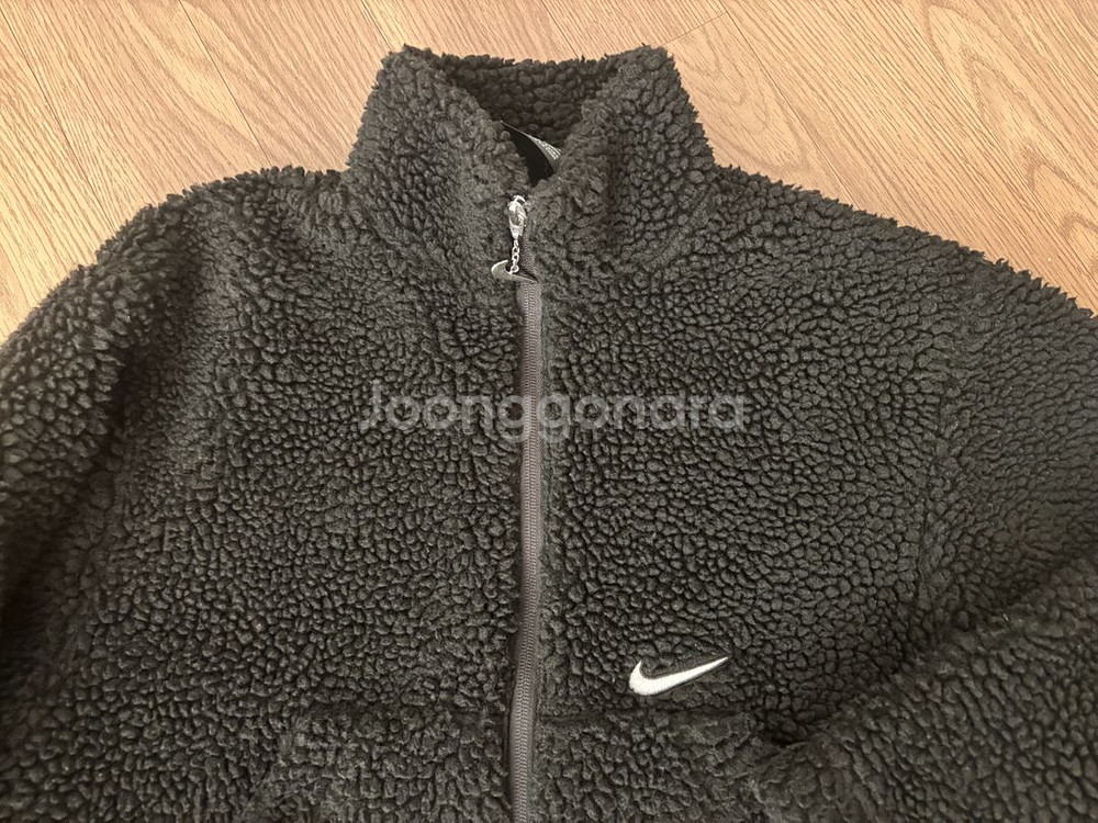 나이키 뽀글이 양털 반크롭 후리스자켓 여성 s--5