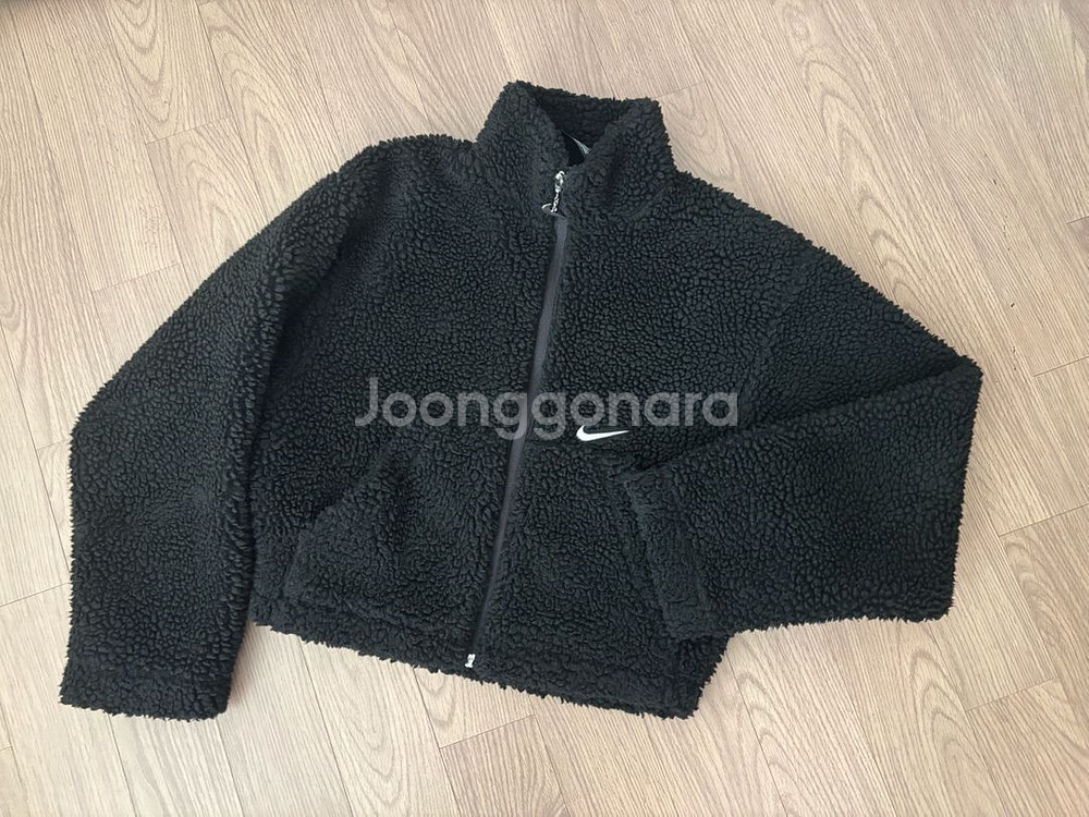 나이키 뽀글이 양털 반크롭 후리스자켓 여성 s--1