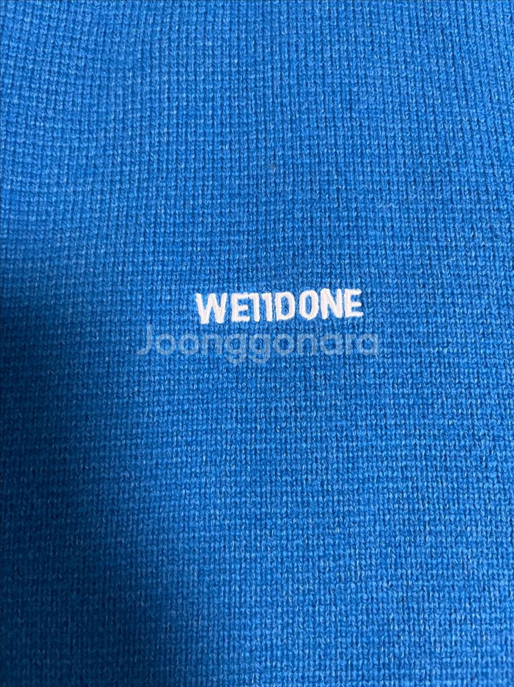 Welldone 웰던 니트 가디건 블루 M size--1