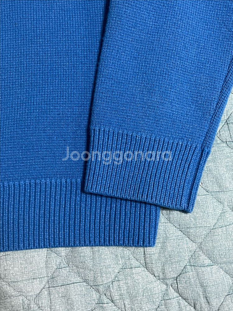 Welldone 웰던 니트 가디건 블루 M size--5