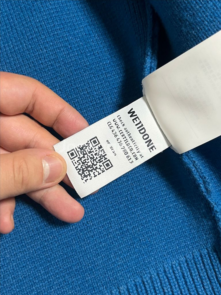 Welldone 웰던 니트 가디건 블루 M size--8