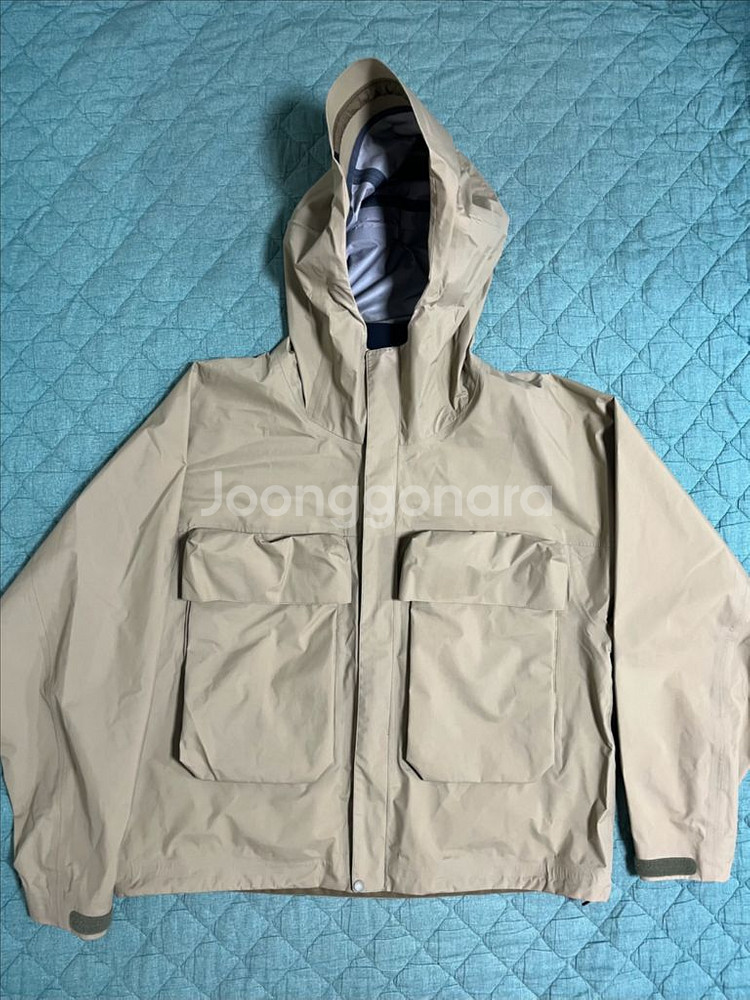언유즈드 빅퍼켓 윈드브레이커 베이지 3size--1