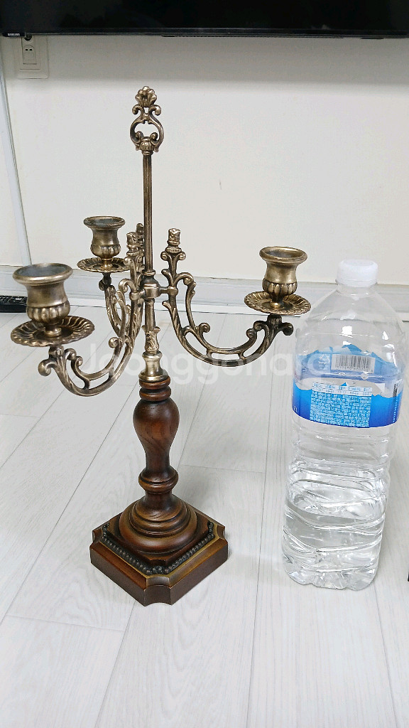 황동촛대 악기조각상--3