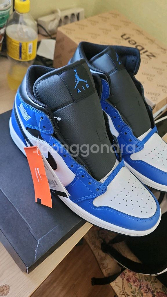 조던1 미드 블루 새상품 (280mm)--1