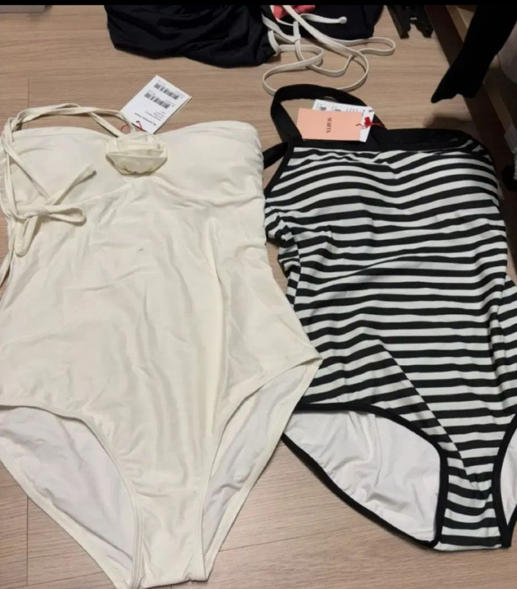 미착용)surfea 써피 블루밍 수영복 세트--2