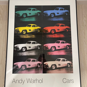 메르세데스 벤츠 x 앤디워홀 아트 포스터 AD1986 BENZ 300 SL Coupe