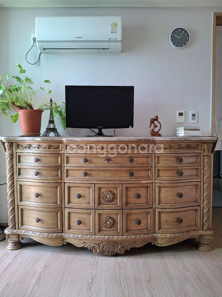 Ashley 클래식 화장대+협탁 세트 / 고급 빈티지 가구--5