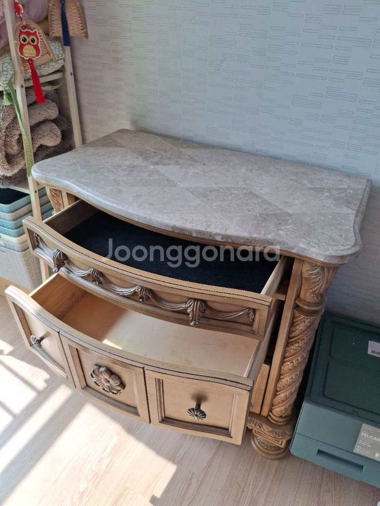 Ashley 클래식 화장대+협탁 세트 / 고급 빈티지 가구--8