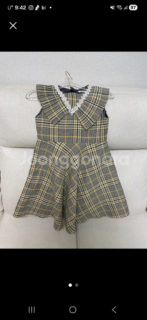 치크 유아옷110(+120)플리츠 원피스--0