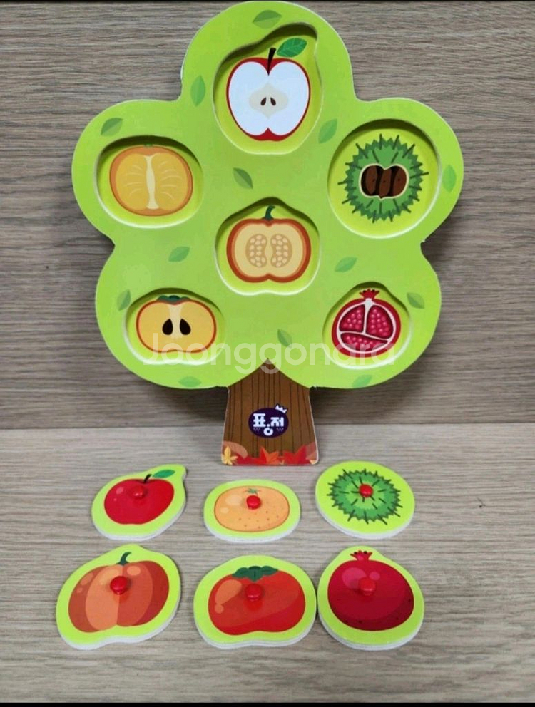 [새제품] 가을열매...창의교구(나무 원목 목각 장난감)--2